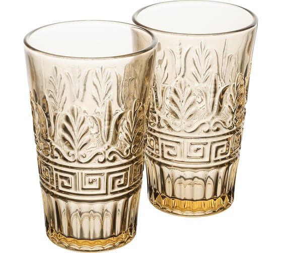 Изображение товара Набор стаканов GIPFEL ATTICA 2 шт., 300 мл, стекло, бежевый 51388