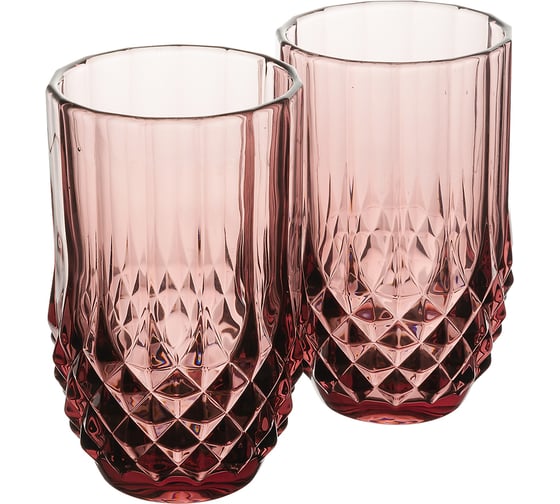 Изображение товара Набор стаканов GIPFEL RUBY 2 шт., 340 мл, стекло, фиолетовый 51181