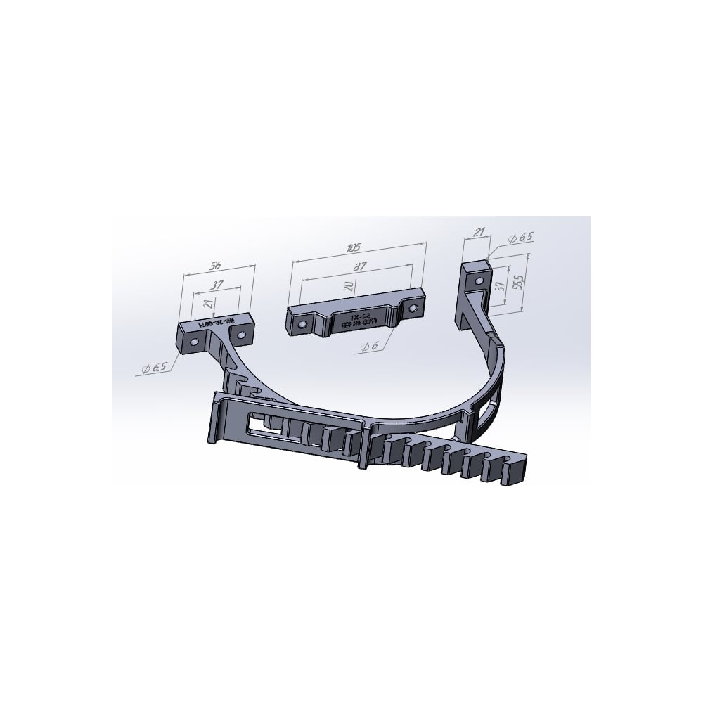 Изображение товара Универсальный зажим ТХ52 средний черный nn-20-0071