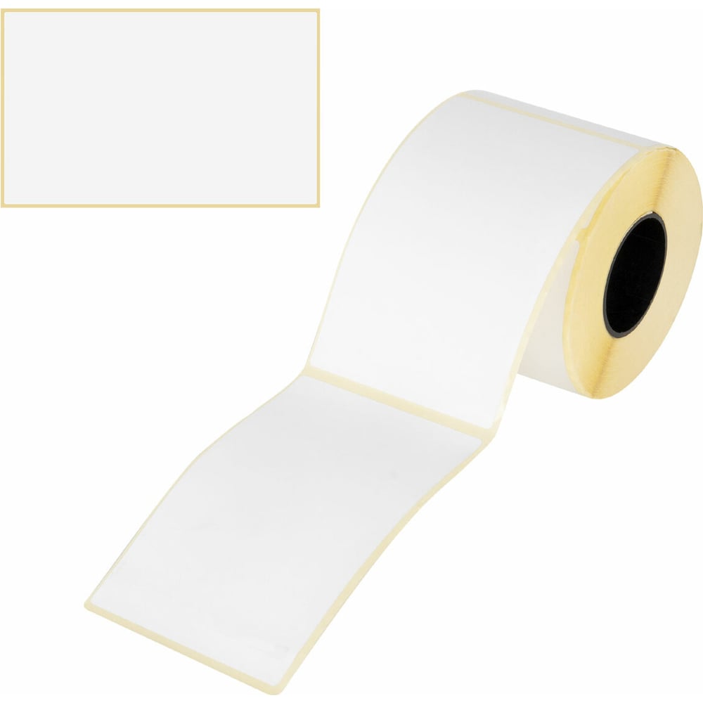 Изображение товара Термотрансферные этикетки ОФИСМАГ полуглянец 75x120 мм 300 шт в ролике комплект 4