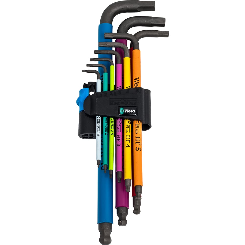 Изображение товара Набор гаечных ключей WERA из 9-ти предметов с системой фиксации шурупов WE-022210