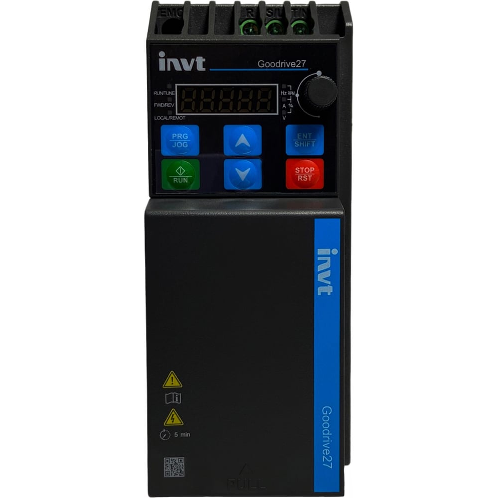 Изображение товара Частотный преобразователь INVT GD27 0,4 кВт IP20 RS-485