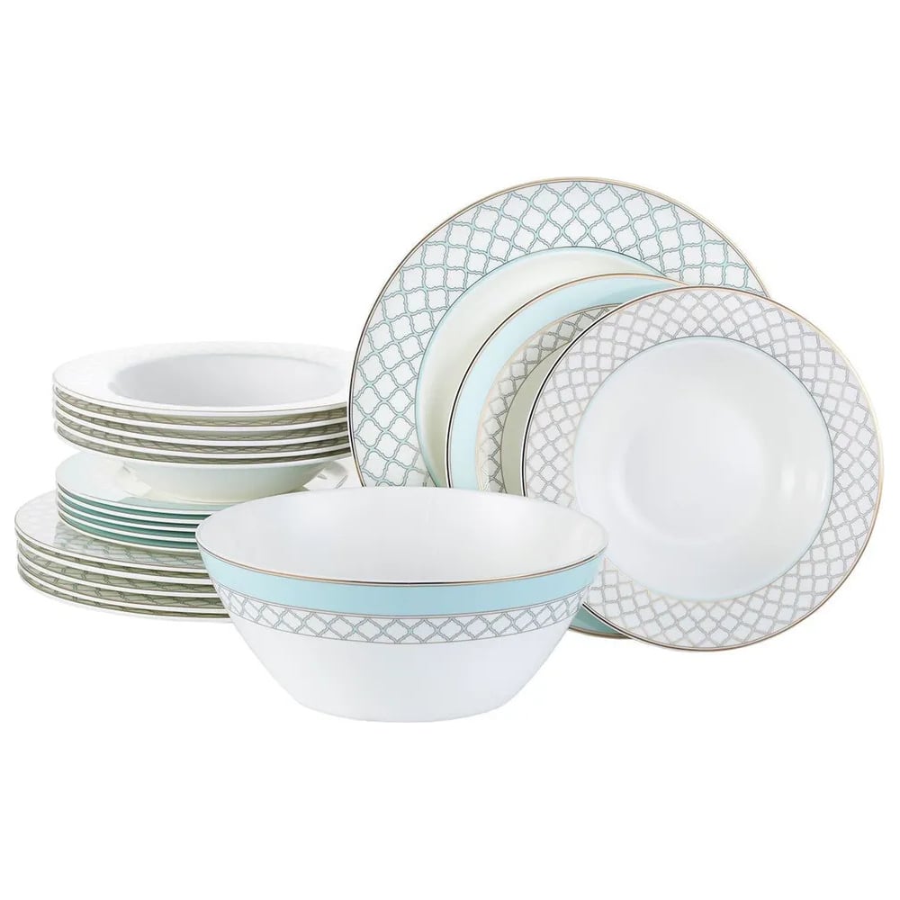 Изображение товара Столовый сервиз GIPFEL AURORA из костяного фарфора 19 предметов