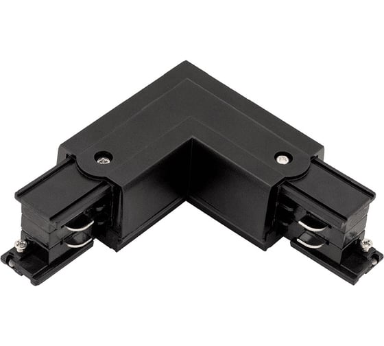 Изображение товара Коннектор для трековых систем DesignLed CN-3F-L-L-BL левый, черный угловой 00-00004386