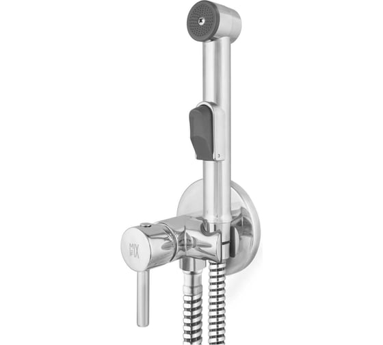 Изображение товара Гигиенический душ со смесителем Mix&Fix Багги картридж d=25 мм, одноручный, встраиваемый, хром 0209 тов-215410