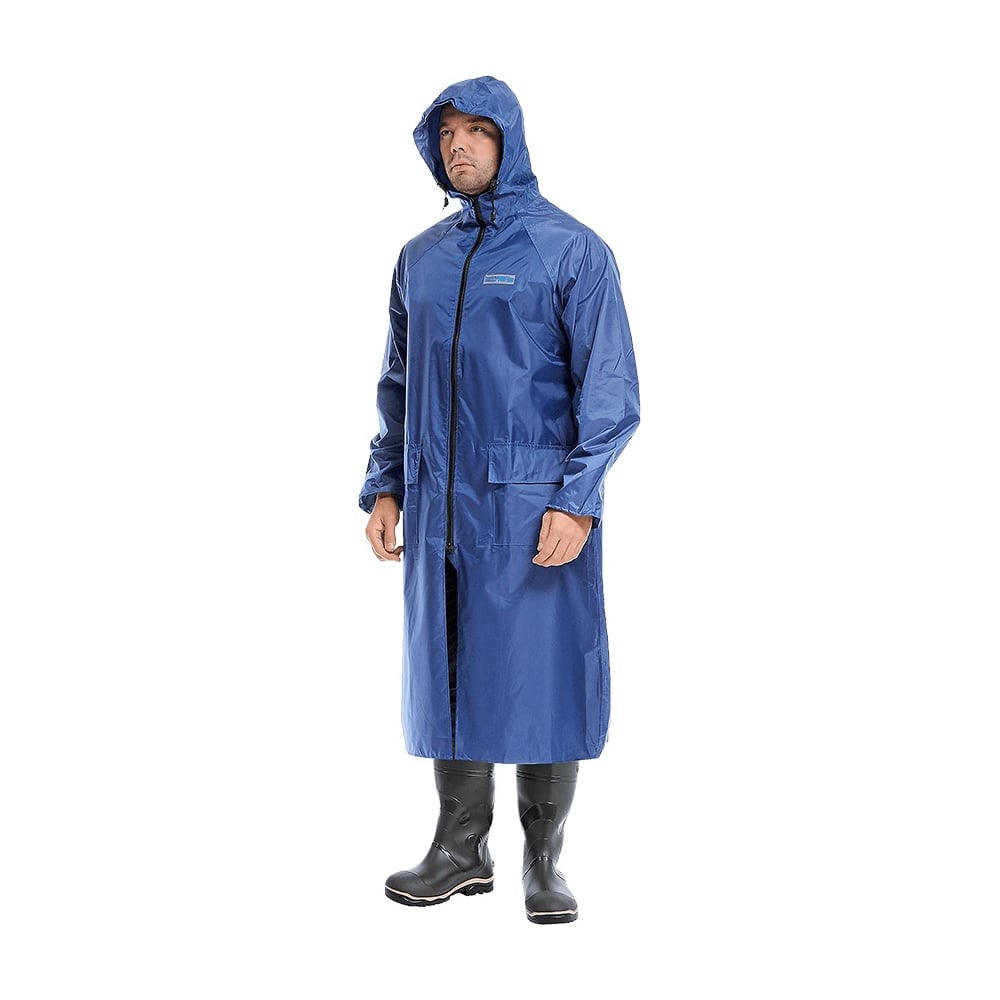 Изображение товара Влагозащитный плащ POSEIDON WPL синий для взрослых, водонепроницаемый, 120/60