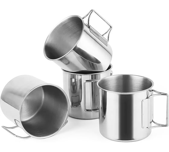 Изображение товара Комплект кружек KITOKI 4 шт, со складными ручками М7760305