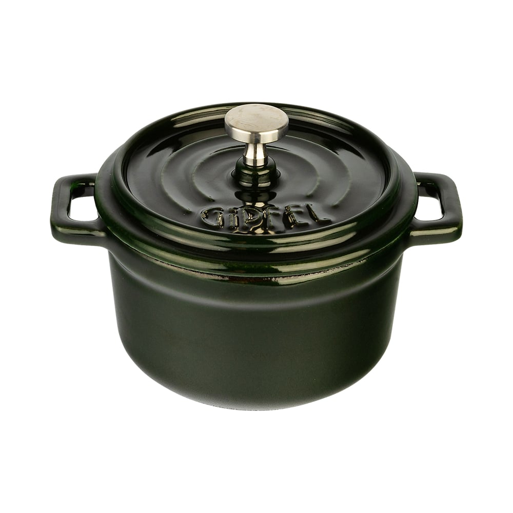 Изображение товара Кокотница GIPFEL MAJOLICA 10x6см 0.3л из чугуна с эмалированным покрытием и крышкой