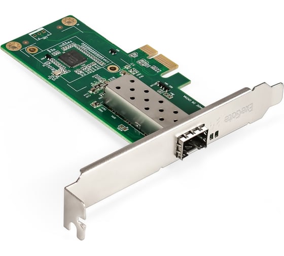 Изображение товара Сетевой адаптер ExeGate EXE-i210-F1 PCI-E x1 v2.0, порт 1xSFP медный, 10 100 1000Mbps, Gigabit Server NIC Intel Chipset I210-F1 296228
