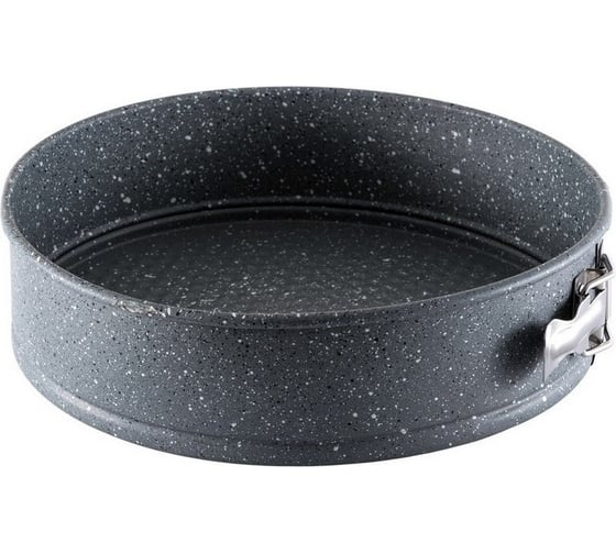 Изображение товара Форма для выпечки GIPFEL MARBLE разъемная 26x26x7 см круглая с антипригарным мраморным покрытием. Материал: углеродистая сталь 1835