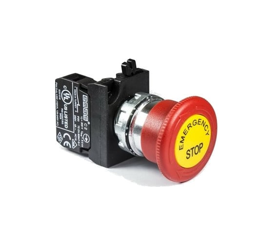 Изображение товара Аварийная кнопка Emas Грибок 40 мм 250 В AC, 4 А, CM200EE