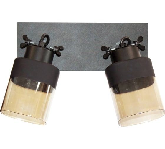 Изображение товара Светильник настенно-потолочный ЭЛЕТЕХ Марш 121 черный муар НПБ 01-2x60-140 Е27 [ИМ] 1005404968