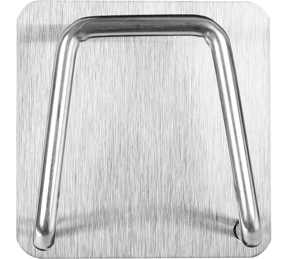 Изображение товара Крючки самоклеящиеся LAIMA Home 5x5 см, для ванной комнаты, кухни, нержавеющая сталь, 2 шт. 608798