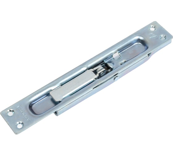 Изображение товара Шпингалет торцевой Doorlock NF123.1 оцинкованный, длина хода 18 мм, планка 25x160 мм, резьба М8 06370
