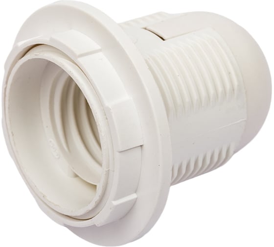 Изображение товара Электрический патрон Navigator NLH-PL-R1-E27, пластик, люстровый, с кольцом 71603