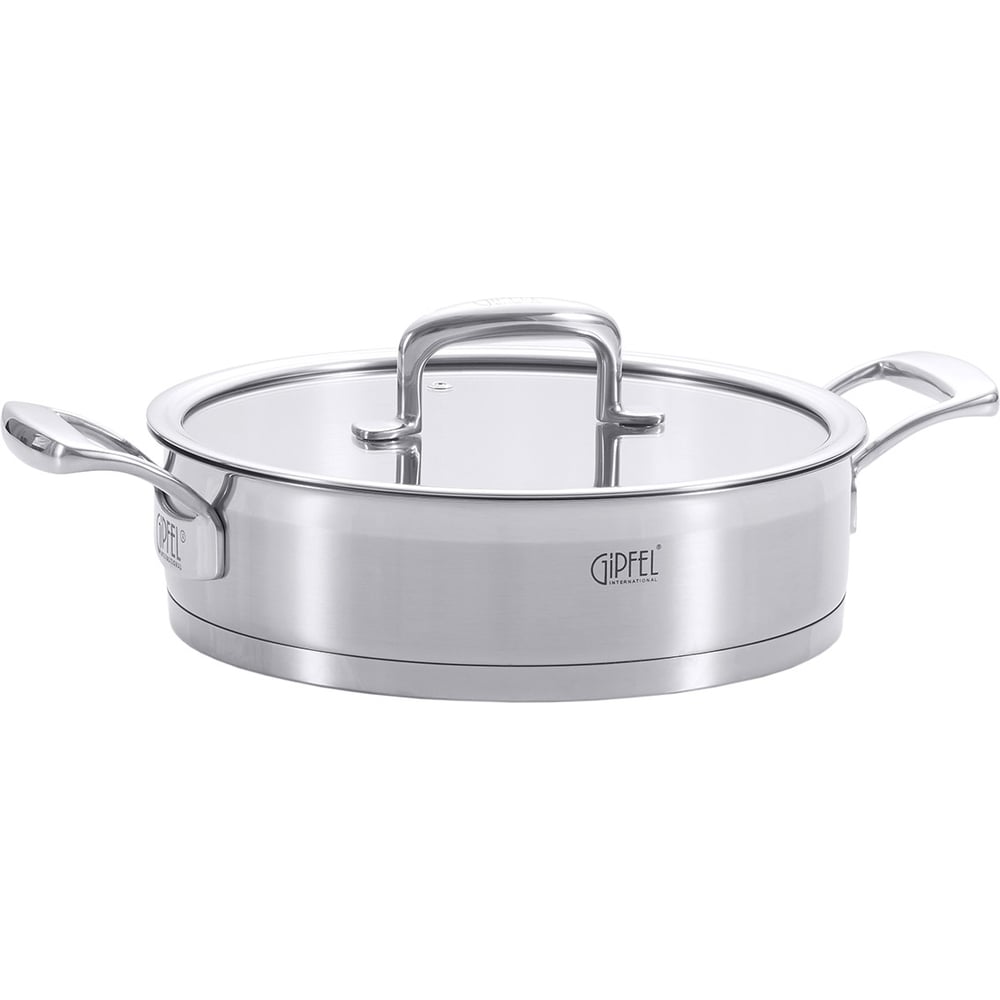 Изображение товара Сотейник GIPFEL PRESTIGE 24 см нержавеющая сталь с крышкой для любой плиты