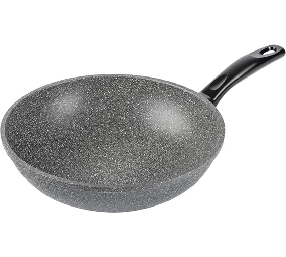 Изображение товара Сковорода WERNER-вок LETIZIA 28,0x8,5 см из литого алюминия с пятислойным антипригарным мраморным покрытием GMM DURASLATE и бакелитовой ручкой. Толщина дна/стенок: 5,0/2,5 мм. 51883