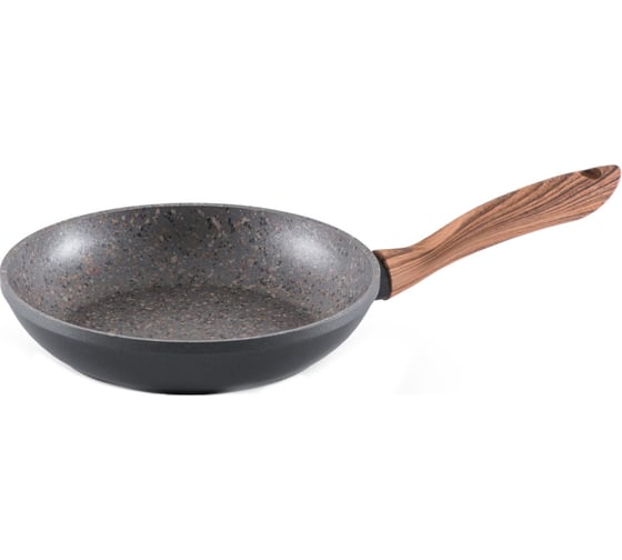 Изображение товара Сковорода WERNER AREZZO 20x4,5см с индукционным дном, с двуслойным мраморным антипригарным покрытием Pfluon Marble. Материал: кованый алюминий. Толщина: 2,5мм 1783