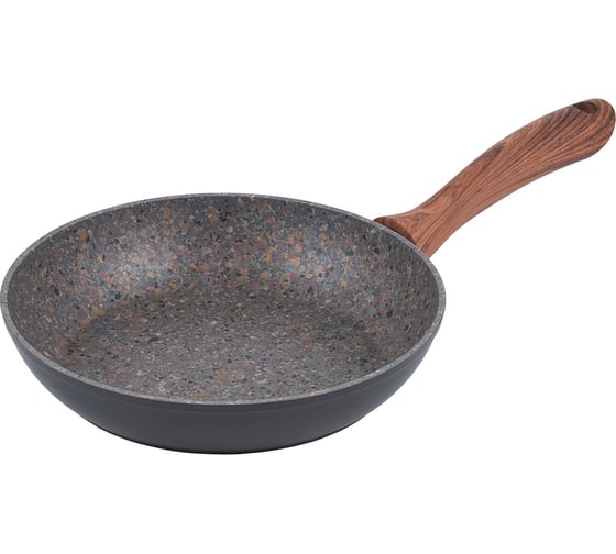 Изображение товара Сковорода WERNER AREZZO 24x5см с индукционным дном, с двуслойным мраморным антипригарным покрытием Pfluon Marble. Материал: кованый алюминий. Толщина: 2,5мм 1784