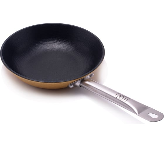 Изображение товара Сковорода GIPFEL Select Orange 20x4.5 см, с внутренним двуслойным антипригарным покрытием Ilag, облегчённый чугун, нержавеющая сталь 18/0, жёлтый 2142