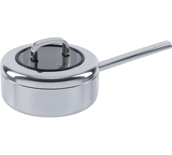 Изображение товара Сковорода-сотейник GIPFEL AVENTUS 24x8см/2.5 л, профессионального класса с 5-слойным корпусом, с индукционным дном, со стеклянно-стальной крышкой, нержавеющая сталь 18/10, 3.0 мм 1400