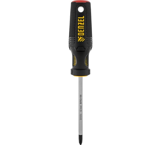 Изображение товара Отвертка Denzel PH2x100 мм, S2, трехкомпонентная рукоятка 121787