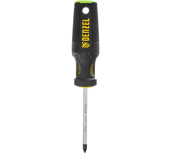 Изображение товара Отвертка Denzel PZ1x75 мм, S2, трехкомпонентная рукоятка 122057