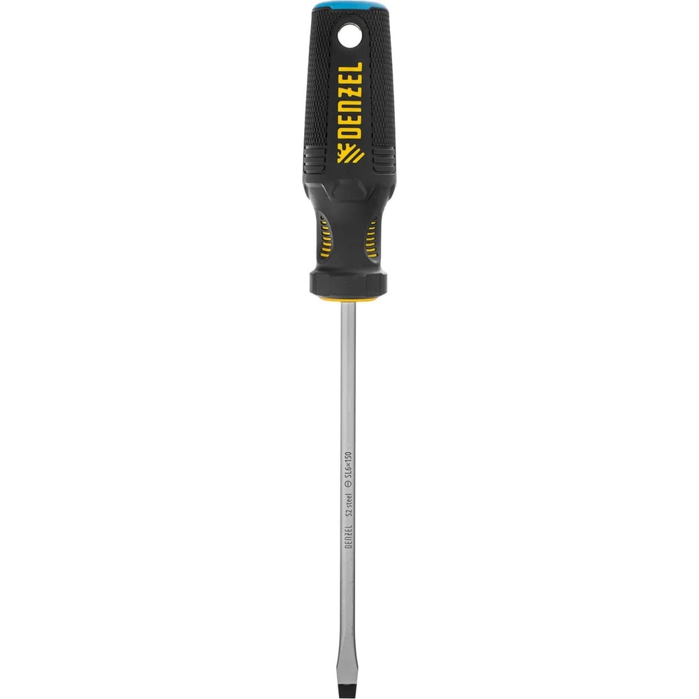 Изображение товара Отвертка Denzel SL6x150 мм, S2, трехкомпонентная рукоятка 121997