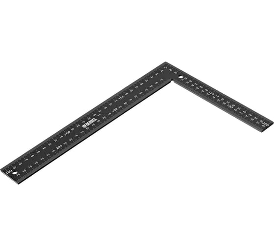 Изображение товара Угольник Denzel 200x300 мм, алюминиевый, лазерная гравировка 32392