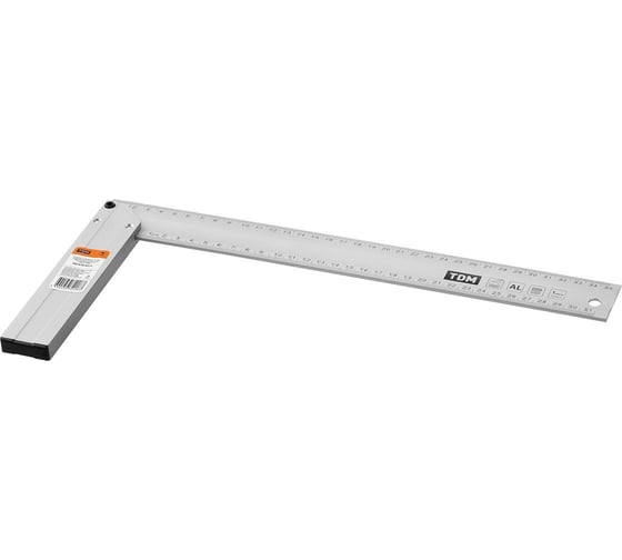 Изображение товара Столярный угольник TDM ELECTRIC 350 мм алюминиевый, усиленный, облегченная рукоятка, серия "Рубин" SQ1018-0513