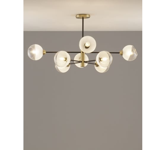 Изображение товара Люстра подвесная Moderli Mist черный, золотой V10813-8P