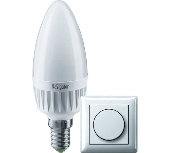 Изображение товара Лампа Navigator NLL-C37-7-230-4K-E14-FR-DIMM 61380