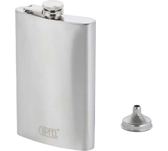 Изображение товара Фляга Gipfel GRINGO 280 мл, с воронкой, нерж. сталь 51081