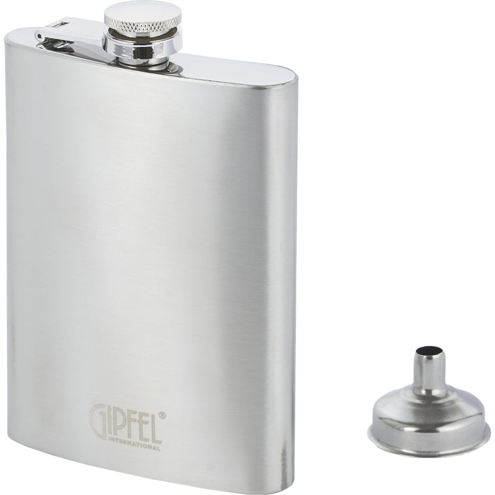 Изображение товара Фляга Gipfel GRINGO 220 мл из нержавеющей стали с воронкой для активного отдыха