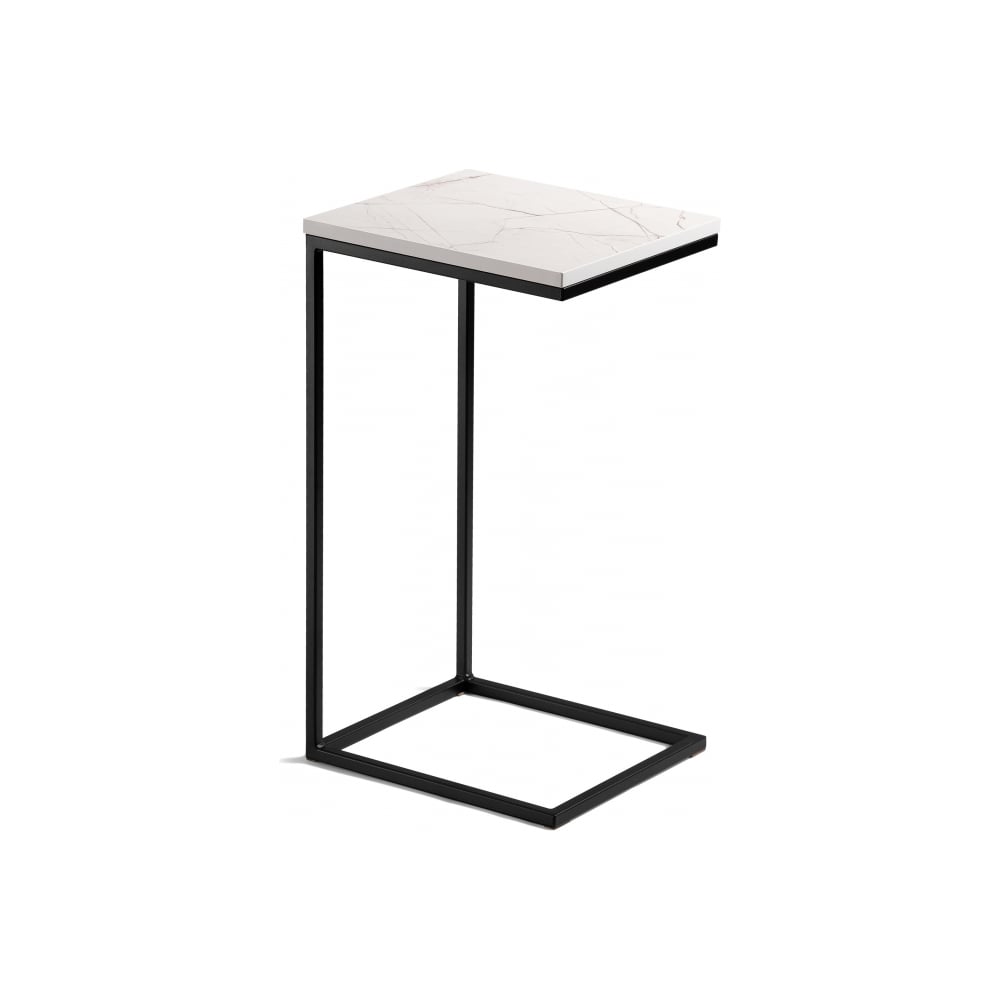 Изображение товара Журнальный стол Woodville Геркулес 30x34x62 белый мрамор