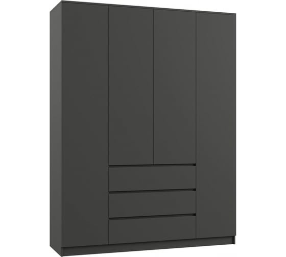 Изображение товара Шкаф Woodville Мадера ЛДСП графит новый 521080