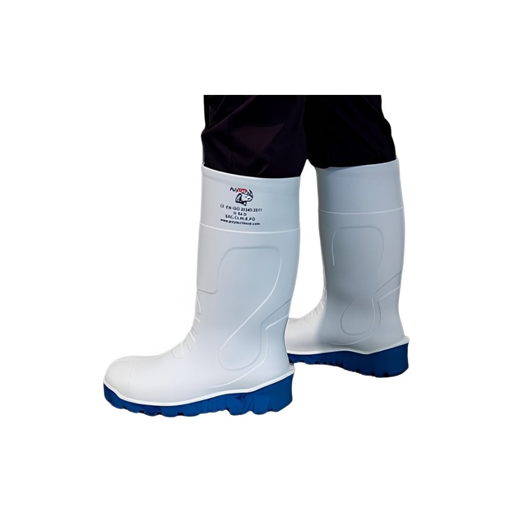 Изображение товара Сапоги рабочие PolyTech ПУ/ПУ O4, белосиний, размер 47