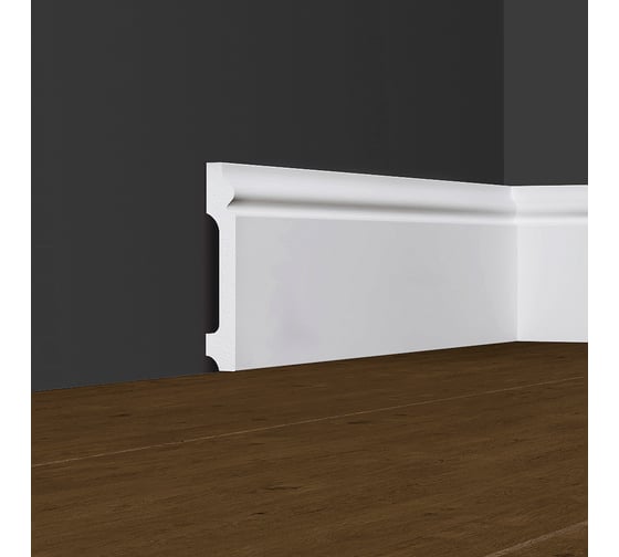 Изображение товара Напольный плинтус ПРАЙМДЕКОР IX профиль F02, из HiXPS серия iX, длина 2 м 21300