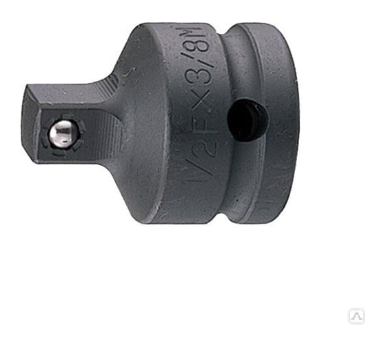 Изображение товара Переходник ударный с шариковым фиксатором (1/2"Fx3/8"M) KING TONY 4873P