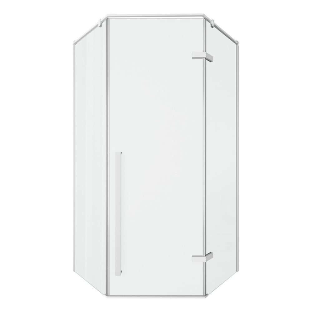 Душевое ограждение Cerutti SPA C2AW 100x100 см без поддона, профиль белый, стекло прозрачное 9206