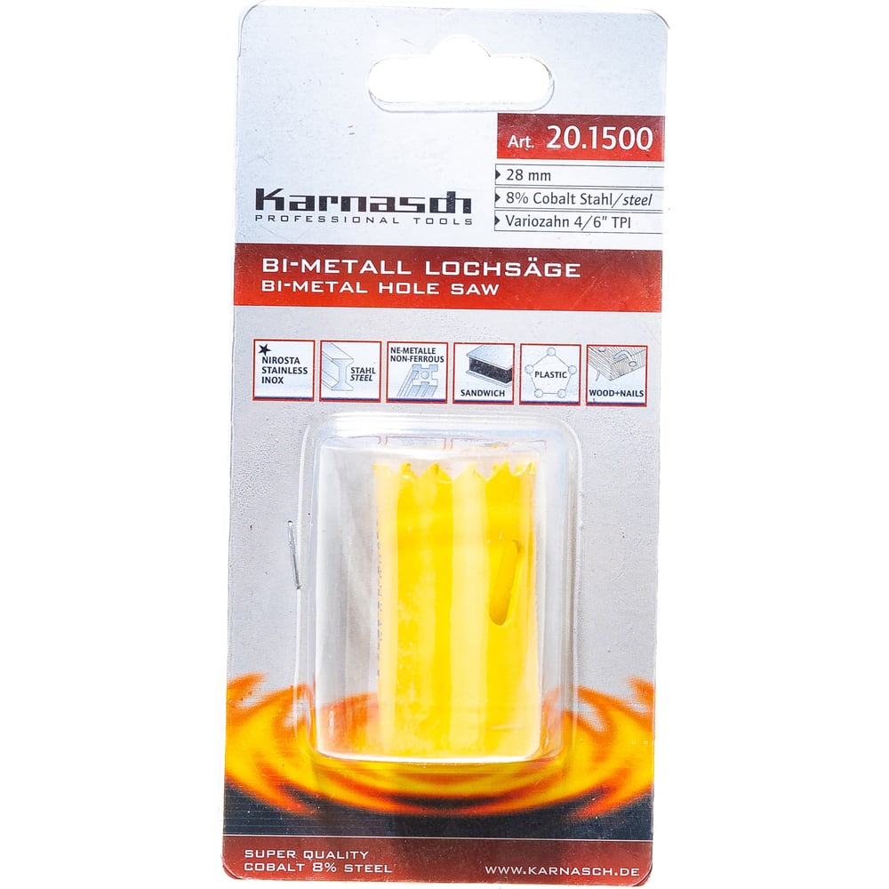 фото Биметаллическая коронка karnasch