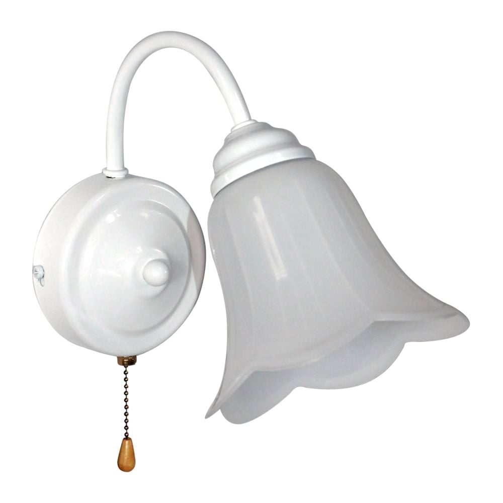 Изображение товара Настенный светильник ЭЛЕТЕХ Джина 511 с плафоном цветка белого цвета