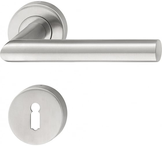 Изображение товара Нажимная дверная ручка Hafele PZ-Гарнитур 8 мм, нержавеющая сталь, матовый 902.92.076
