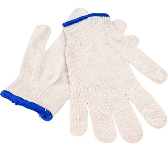 Изображение товара Перчатки ХБ без ПВХ СИБШНУР Люкс, р9, белые, 10 класс, 40 гр 308/9