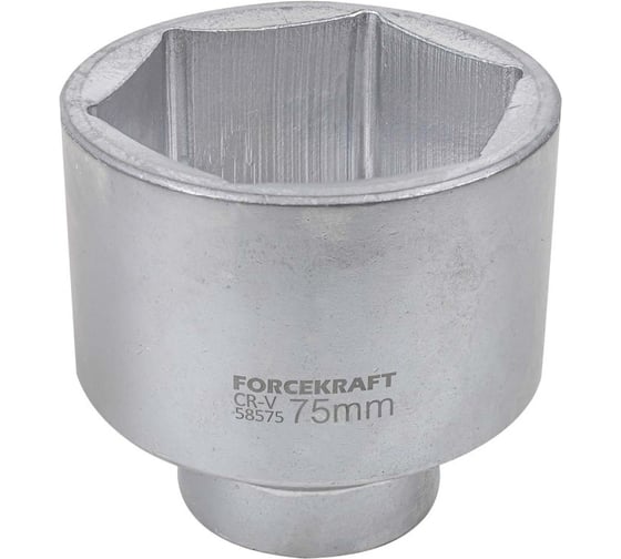 Изображение товара Головка 6-гранная 75 мм, 1"DR FORCEKRAFT FK-58575(54310)