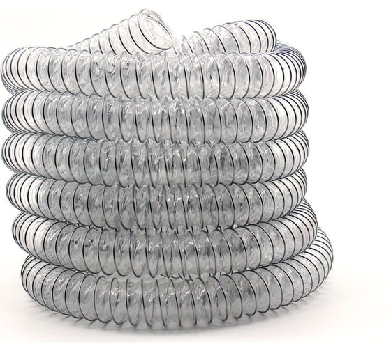 Изображение товара Шланг полиуретановый для абразивных материалов PU-5, 50 мм, 10 м, прозрачный бухта HIMPT 00-00019441