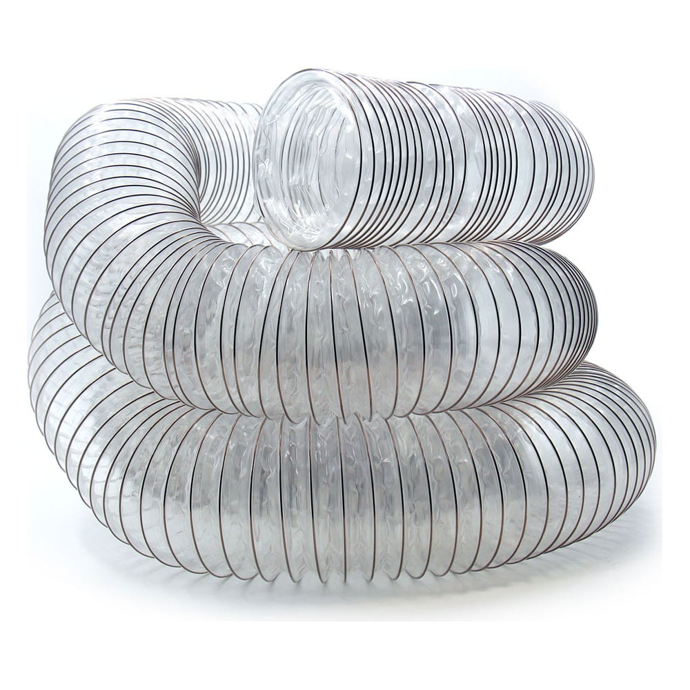 Изображение товара Полиуретановый шланг PU-5 100 мм 10 м прозрачный для абразивных материалов HIMPT