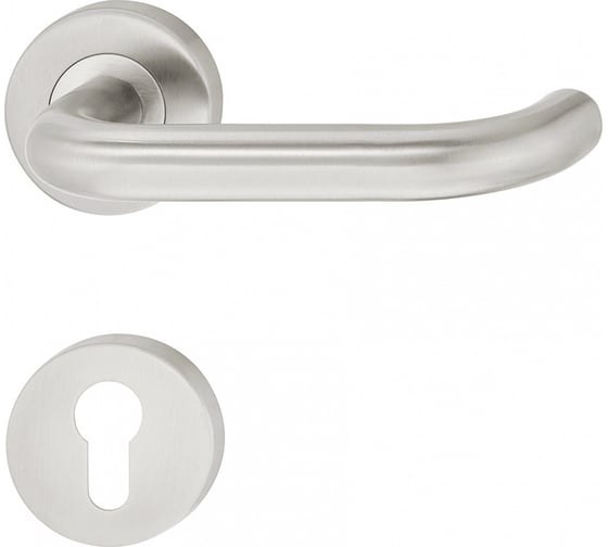 Изображение товара Нажимная дверная ручка Hafele PZ-Гарнитур 8 мм, нержавеющая сталь, матовый 903.92.586