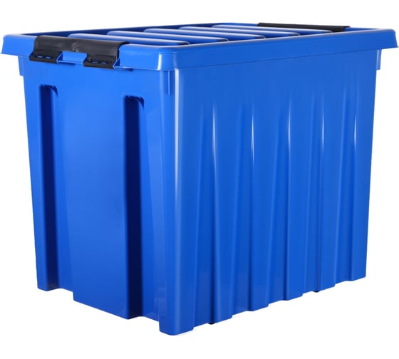 Изображение товара Контейнер с крышкой HONEYCOMB 500x390x405, 50 л, синий M-050-00.06n