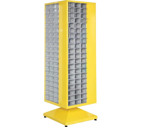 Изображение товара Стойка поворотная желтая Sembol Plastik МТ2, комплект/240 ящиков, 600x600x1900 мм 20156